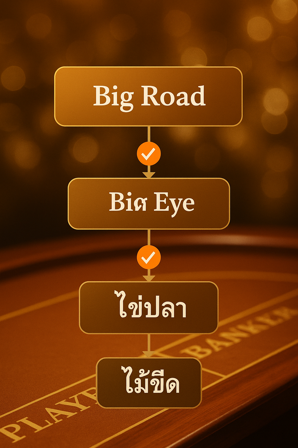 ขั้นตอนอ่านสัญญาณเค้าไพ่บาคาร่า จากบิ๊กโรดสู่บิ๊กอาย ไข่ปลา และไม้ขีด