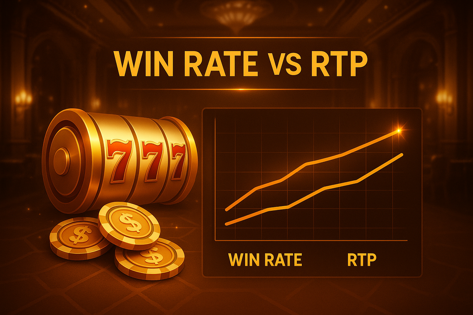 อินโฟกราฟิกบทนำ อธิบายอัตราชนะกับค่า RTP สล็อต และการหลบกับดักการตลาด