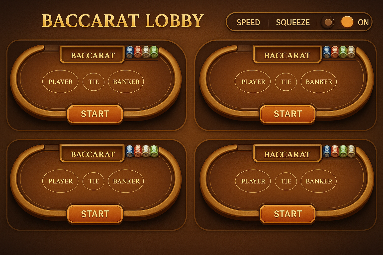 วิธีเลือกโต๊ะ sexy baccarat โหมดสปีด บีบไพ่ และหลายโต๊ะ