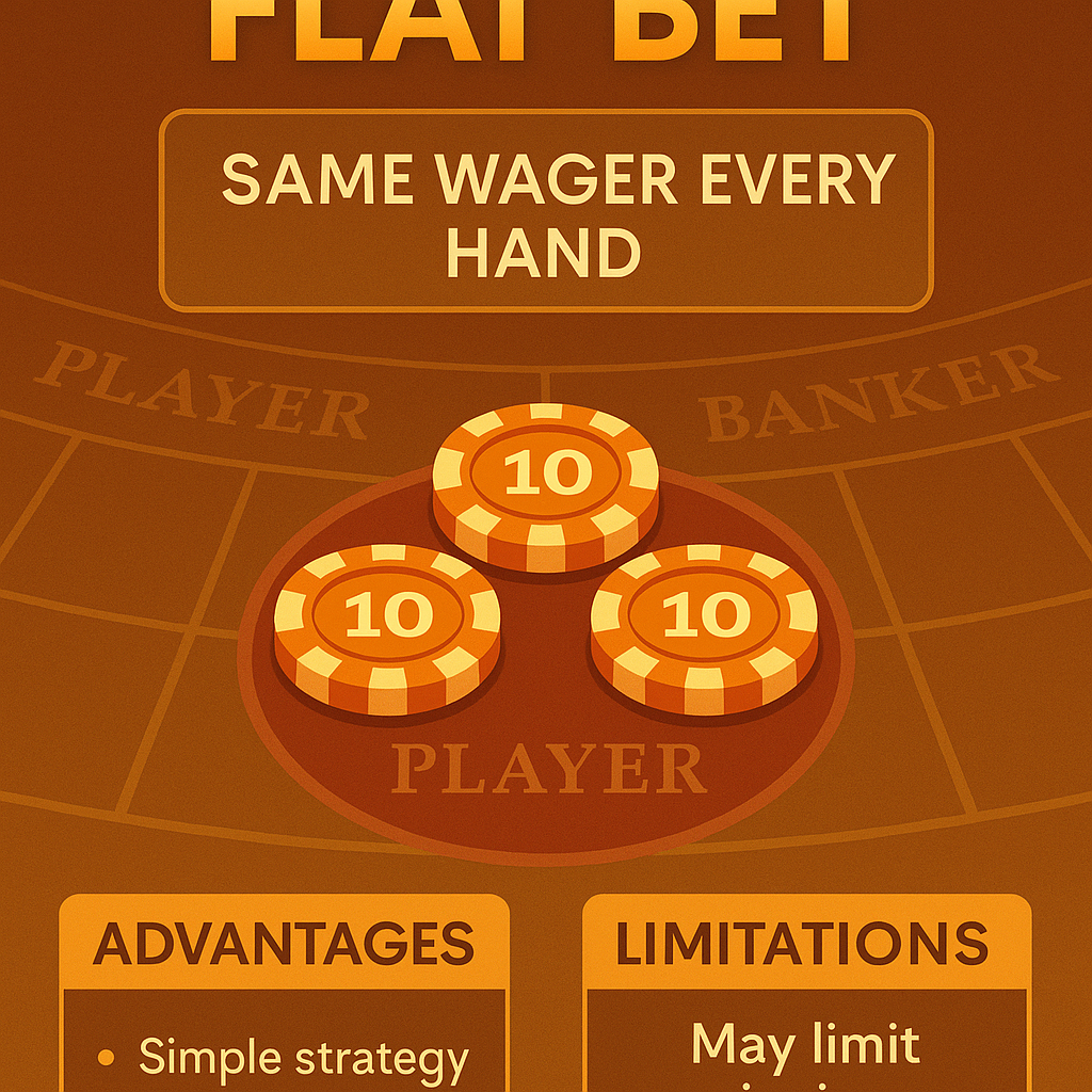 หลักการ สูตรเดินเงินคงที่บาคาร่า ข้อดีและข้อจำกัดของ Flat Bet