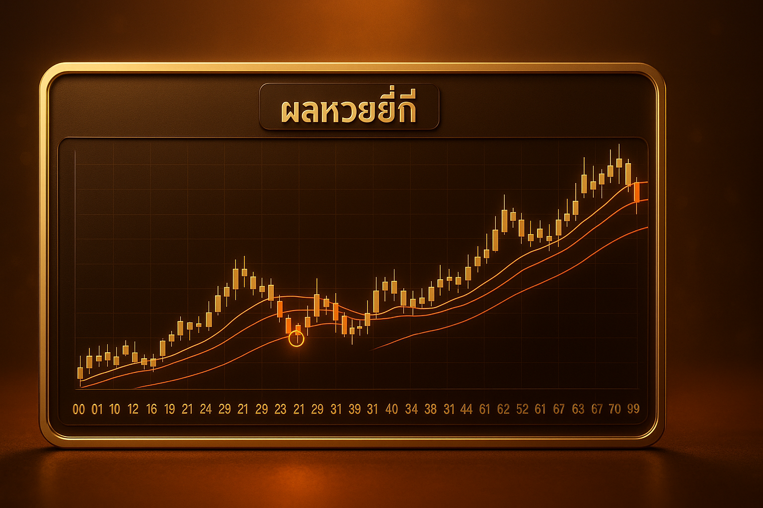 ภาพอธิบายวิธีใช้ค่าเฉลี่ยเคลื่อนที่คัด เลขวิ่งหวยยี่กี จากผลย้อนหลัง