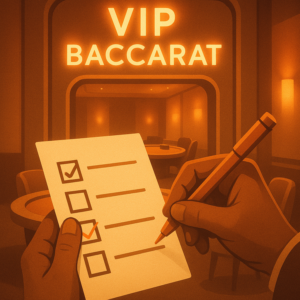 เลือกห้องบาคาร่า VIP เช็กลิสต์สรุป 30 วินาทีก่อนกดเข้าห้องเพื่อความคุ้มค่า