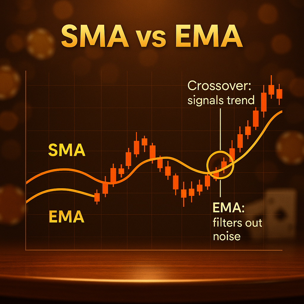 บทนำค่าเฉลี่ยเคลื่อนที่หวยยี่กี เปรียบเทียบ SMA และ EMA เพื่อกรองสัญญาณหลอก